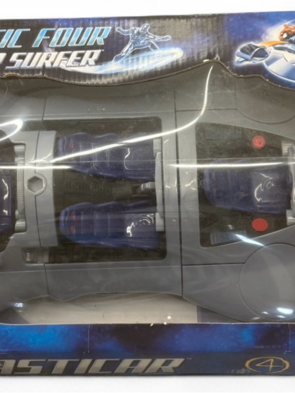 Blue Kids Toy Space Vehicle with Action Figures